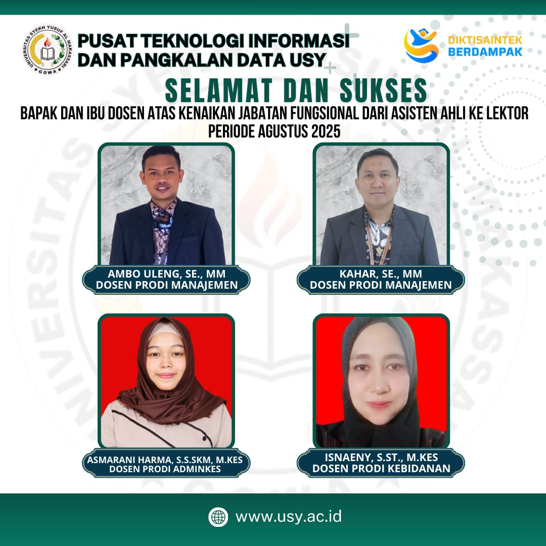 Universitas Syekh Yusuf Al Makassari Gowa Kembali Mencetak Prestasi